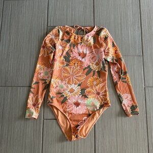 Roxy Floral Long Sleeve Swimsuit